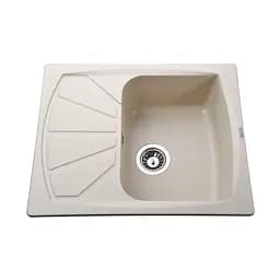 Гранитная мойка Globus Lux Tana слоновая кость 650x500 мм, Бежевый