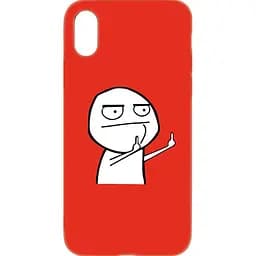 Чехол-накладка Toto Cartoon Soft Silicone TPU Case Apple iPhone X/XS FK2 Red