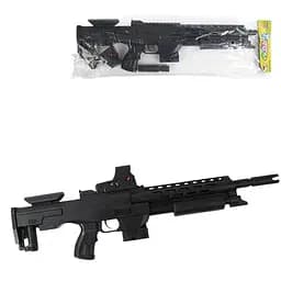 Игрушечный автомат с лазерным прицелом и глушителем