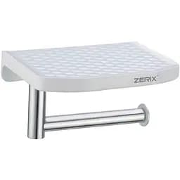 Паперотримач з полицею Zerix A8103 ZX2819 Хром