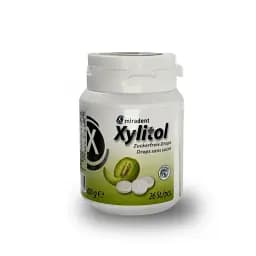 Льодяники з ксилітолом Xylitol Drops в банці, диня 26 шт Miradent