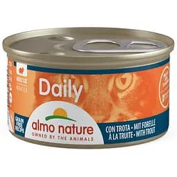 Влажный корм для кошек Almo Nature Daily Cat мусс с форелью 85 г