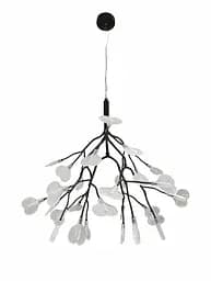 Люстра стельова Levistella 918LP272-27 BK+CL, G4, 27 плафонів, чорний+прозорий, сучасний стиль