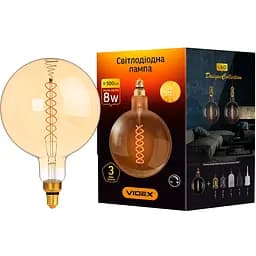 Светодиодная лампа Videx Filament 8 W E27 2200 K бронза (VL-G200FASD-08272)