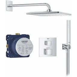 Душова система прихованого монтажу Grohe QuickFix Precision Cube Vitalio Rain Mono 310 Cube 34879000, Хром