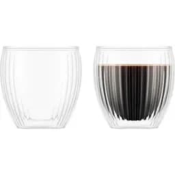 Набор стаканов Bodum Pavina с двойными стенками ребристые 250 мл 2 шт. (12248-10)