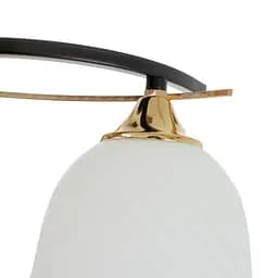 Люстра стельова Brille в коридор E27 60W BK (LK-710S/2) - мініатюра 2