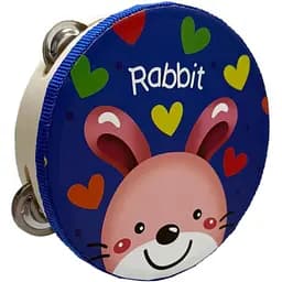 Деревянная игрушка Bambi Бубен «Зайчик» MD 0367-54 диаметр 15 см