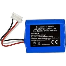 Акумулятор PowerPlant для пилососу iRobot Braava 380 7.2 V 2000 mAh (4409709)