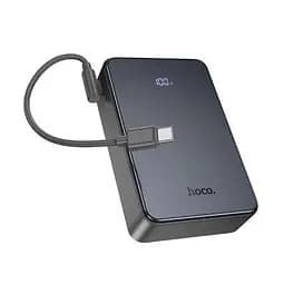 Зовнішній акумулятор HOCO J170A Starlight 22.5W+PD20W fully compatible power bank with cable(20000mAh) Metal Gray