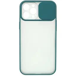 Чехол UFT для iPhone 12 Pro силиконовый со шторкой, защищающей камеру Green