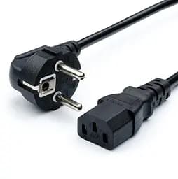Кабель питания Atcom A3M Powercord C13 CEE7/7 Black 3m - мініатюра 1