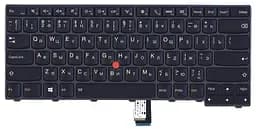 Клавіатура для ноутбука Lenovo ThinkPad Edge (T440, T440P, T440S), з вказівником (Point Stick) Чорна, Чорна рамка