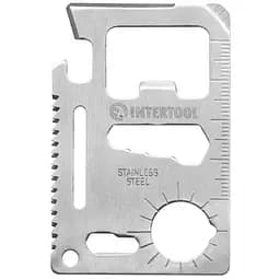 Мультитул карта Intertool HT-0589 70мм x 11ед