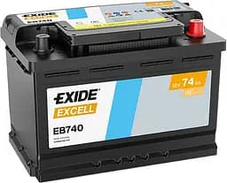 Автомобільний акумулятор EXIDE Excell 6СТ-74Ah АзЕ 680A (EN) EB740