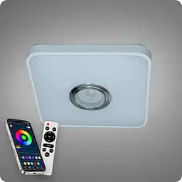 Люстра світлодіодна 517 Dlight RGB з пультом і колонкою 45Вт Білий (02152) - мініатюра 6