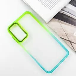 Чохол TPU+PC Fresh sip series для Samsung Galaxy A24 4G Бірюзовий / Лимонний - мініатюра 2