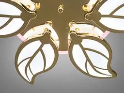 Люстра LED Diasha 8028/6G, 105W, 3200K-6500K, золото, сучасний стиль, з пультом, диммер, акрил - мініатюра 4