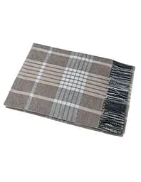 Плед бавовняний Миами Horace Vladi дим-біло-бежевий 140х200