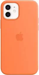 Чохол Silicone Case з MagSafe для Apple iPhone 12/12 Pro (Kumquat) ААА [53708] - мініатюра 4