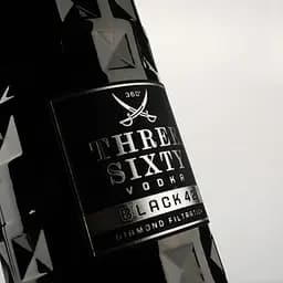 Горілка Three Sixty Vodka Black 42, 42%, 1 л - мініатюра 5