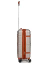 Валіза маленька S ABS-пластик Worldline Airtex 629 56×36×22см 38л Шампань - мініатюра 8