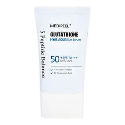 Сонцезахисна сироватка для обличчя Glutathione Hyal Aqua Sun Serum SPF 50+ MEDI-PEEL 50 мл