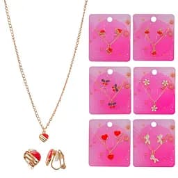 Набір дитячої біжутерії B4333, кліпси та намисто (6923036023086) Микс