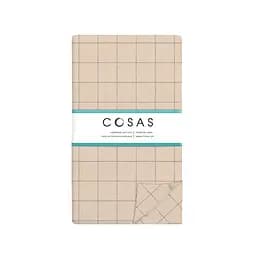 Комплект постільної білизни Cosas Beige geometry Полуторний бежевий (CellAshbeige_Grey_160) - мініатюра 8