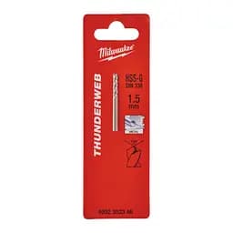 Свердло по металу THUNDERWEB HSS-G MILWAUKEE DIN338, діаметр 1,5x40х18мм, (2шт)