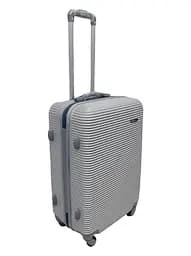 Валіза середня M ABS-пластик Milano bag 004 66×44×28,5см 75л Срібна - мініатюра 2