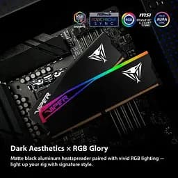 Модуль пам'яті для комп'ютера DDR5 32GB (2x16GB) 6400 MHz Viper Elite 5 Ultra RGB Patriot (VEUR532G6432K) - мініатюра 19