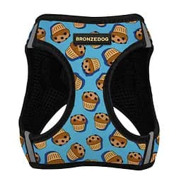 Шлея для собак Bronzedog Sport Vest Кекси XXS 15х13х3 см блакитна - мініатюра 2