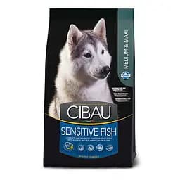 Сухой корм Farmina Cibau Sensitive Adult для средних и крупных собак с чувствительным пищеварением, рыба, 2.5 кг