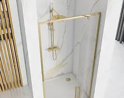 Душові двері Rea Rapid Swing 90 gold REA-K5618 - мініатюра 5
