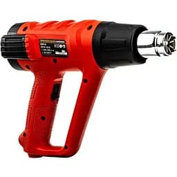 Строительный фен GTM HG2000EM 2000 Вт с LCD-дисплеем и набором насадок