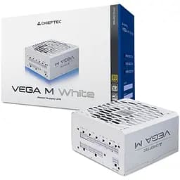 БЖ 1000W Chieftec VEGA M PPG-1000-CW ATX 3.1 135mm, 80+ Gold, Fully modular, WHITE, Retail (PPG-1000-CW) - мініатюра 2