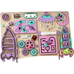 Развивающая игрушка Temple Group Бизиборд Космос 60х40 см розовый (TG1910718876)