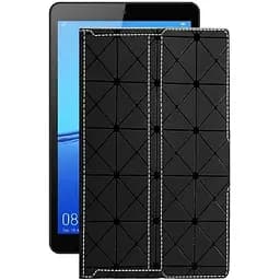 Чехол StatusCASE из экокожи для планшета Huawei MediaPad M5 Lite 8 Черный ромб