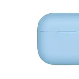 Чохол Blueo Liquid Silicone Case + Carbine для Apple AirPods 3 Sky Blue [64695] - мініатюра 2