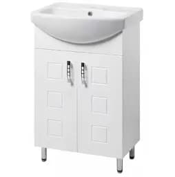 Тумба ПіК Корфу Т1 + раковина Cersanit Cersania 50 см Білий 30412