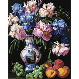 Картина за номерами "Краса ірисів" Ideyka KHO3288 40х50 см