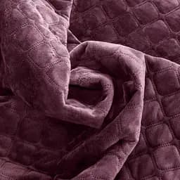 Покривало ТЕП Velour ромб круглий 240х180 см бордове (4-00516_22869) - мініатюра 3