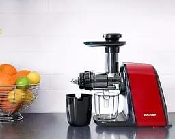 Соковитискач BioChef Axis Compact Cold Press Juicer червоний - мініатюра 7