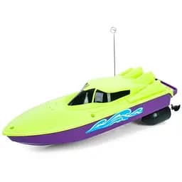 Катер радиоуправляемый 0036-3 на батарейках 25 см в коробке зеленый