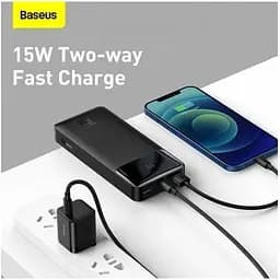 Портативний акумулятор Baseus Bipow Digital Display 20000mAh 15W (PPDML-J02) батарея біла - мініатюра 8
