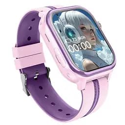 Дитячий смарт-годинник Wonlex KT39 годинник-телефон з відеодзвінком GPS WI-FI і SIM-картою Pink (19137)