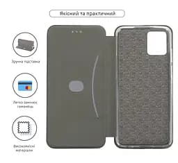 Чехол-книжка для Motorola G32, G-Case, черный, кожаный чехол-книжка из экокожи (PU) и TPU, с магнитом, с подставкой и вместительным кардхолдером, противоударный, защита всего корпуса, ArmorStandart (ARM63097) - мініатюра 3
