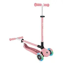 Самокат Globber Go Up Active Lights 360 колеса світяться до 20/50кг від 1 року пастельно-рожевий (749-310) - мініатюра 12