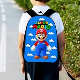 Рюкзак детский Марио "Super Mario" 34х27см, городской ранец для мальчика с принтом (00355)